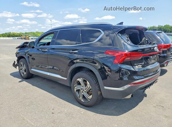 5NMS6DAJ2MH348474 2021 HYUNDAI SANTA Black Հետևի ձախ