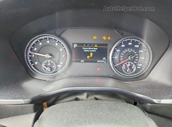 5NMS6DAJ6PH509378 2023 HYUNDAI SANTA Red ხელსაწყოთა პანელის ხედი