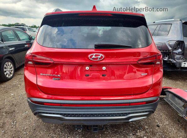 5NMS6DAJ6PH509378 2023 HYUNDAI SANTA Red უკანა ხედი
