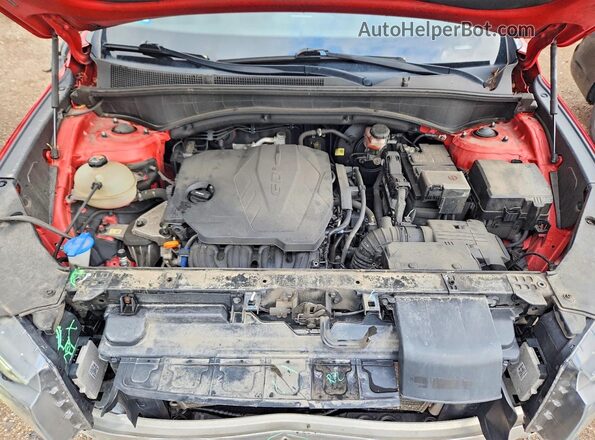 5NMS6DAJ6PH509378 2023 HYUNDAI SANTA Red ძრავის განყოფილების ხედი