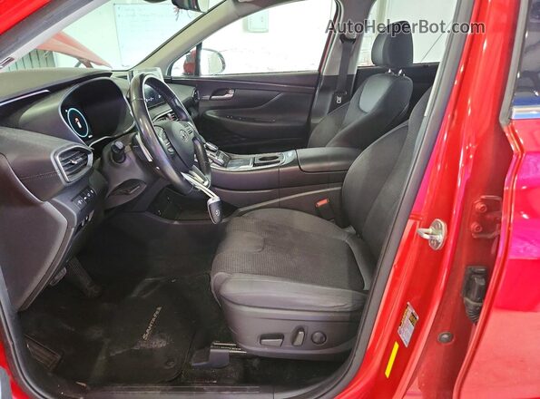 5NMS6DAJ7MH370485 2021 HYUNDAI SANTA Red წინა სალონის ხედი