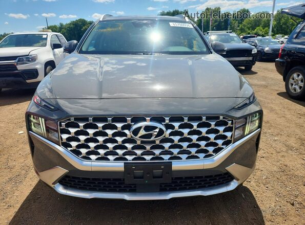 5NMS6DAJ9NH424080 2022 HYUNDAI SANTA Gray Front view