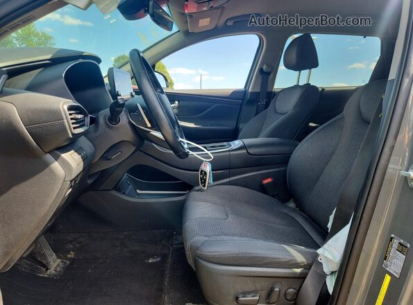 5NMS6DAJ9NH424080 2022 HYUNDAI SANTA Gray Front interior view