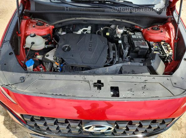 5NMS6DAJXNH479220 2022 HYUNDAI SANTA Red Вид задньої частини салону