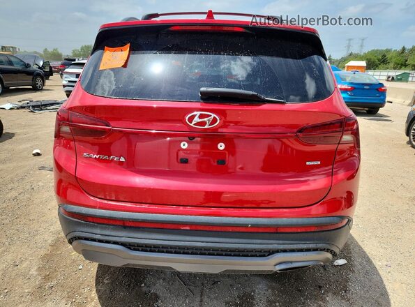 5NMS6DAJXNH479220 2022 HYUNDAI SANTA Red Вид ззаду