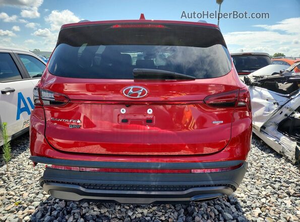 5NMS6DAJXPH527348 2023 HYUNDAI SANTA Red Rear view