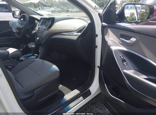 5NMZT3LB0HH017289 2017 HYUNDAI SANTA FE SPORT Белый Вид салона спереди