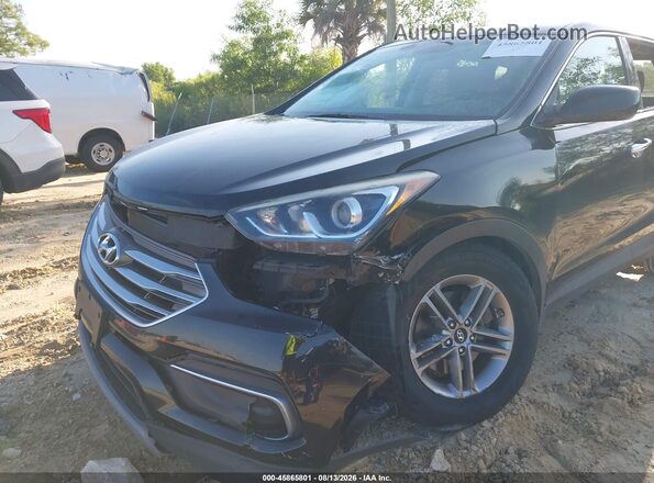 5NMZT3LB2JH095921 2018 HYUNDAI SANTA FE SPORT Black Widok z przodu
