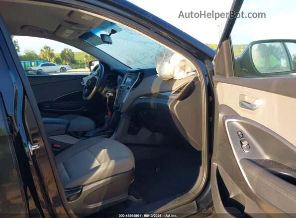 5NMZT3LB2JH095921 2018 HYUNDAI SANTA FE SPORT Black Widok wnętrza z przodu
