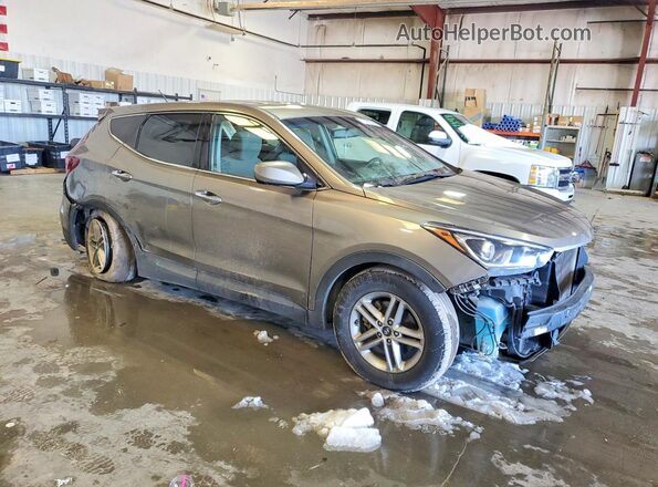 5NMZT3LB2JH097233 2018 HYUNDAI SANTA Gray Front right