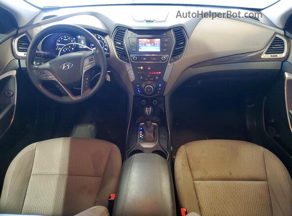 5NMZT3LB2JH097233 2018 HYUNDAI SANTA Gray Dashboard view