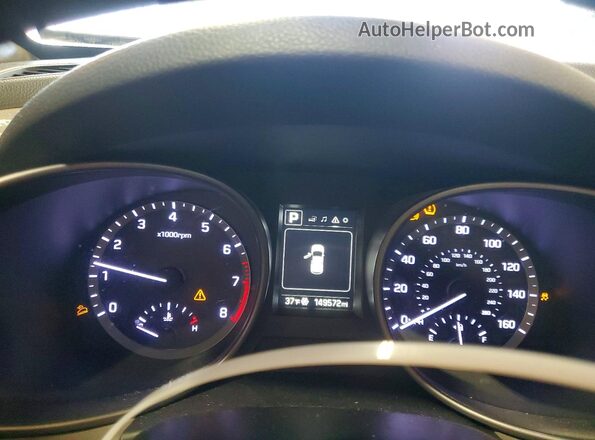 5NMZT3LB2JH097233 2018 HYUNDAI SANTA Gray Instrument cluster view