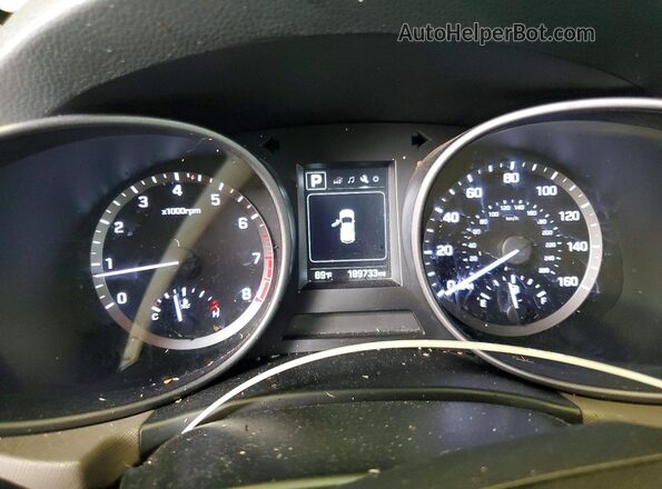 5NMZT3LB4JH074276 2018 HYUNDAI SANTA White ხელსაწყოთა პანელის ხედი