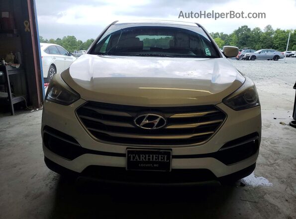 5NMZT3LB4JH074276 2018 HYUNDAI SANTA White წინა ხედი