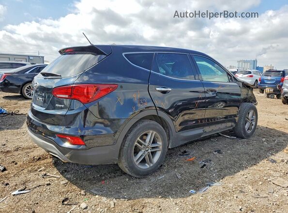 5NMZT3LB5JH090972 2018 HYUNDAI SANTA Black Trasero derecho