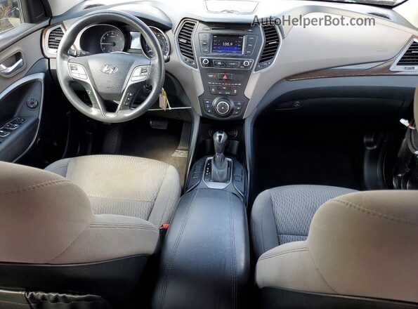 5NMZT3LB5JH090972 2018 HYUNDAI SANTA Black Vista del salpicadero
