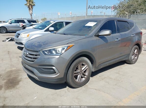 5NMZT3LB6JH076269 2018 HYUNDAI SANTA FE SPORT Gray Առջևի ձախ երեք քառորդ տեսարան