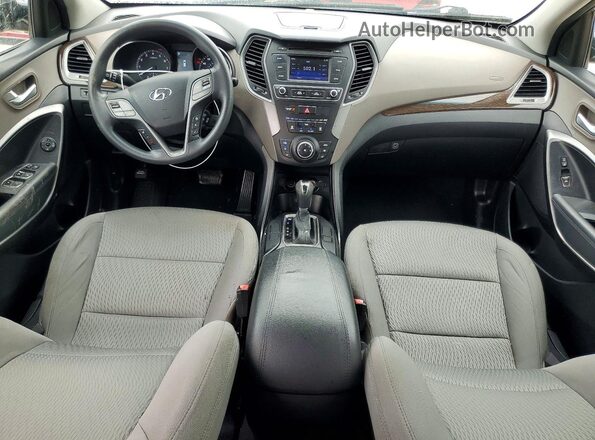 5NMZT3LB9HH010549 2017 HYUNDAI SANTA Gray Առջևի վահանակի տեսք