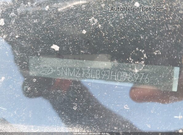 5NMZT3LB9JH098976 2018 HYUNDAI SANTA FE SPORT White Вид підкапотного простору
