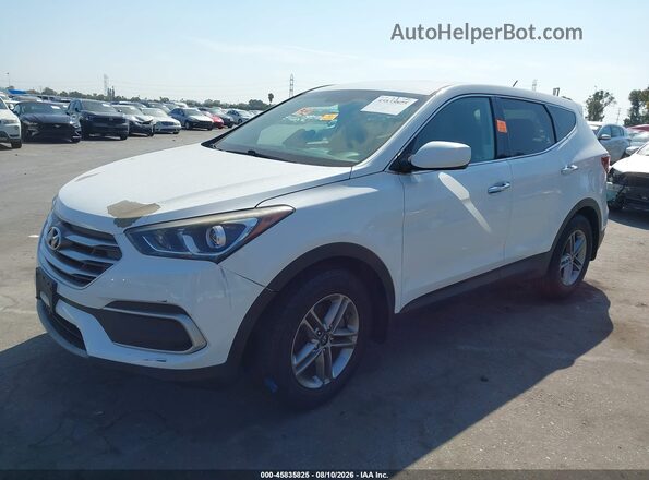 5NMZT3LB9JH098976 2018 HYUNDAI SANTA FE SPORT White Передня ліва чверть