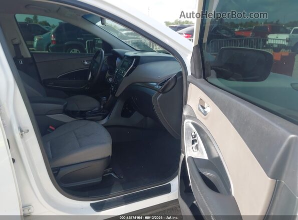 5NMZT3LBXJH091499 2018 HYUNDAI SANTA FE SPORT White Вид салону спереду