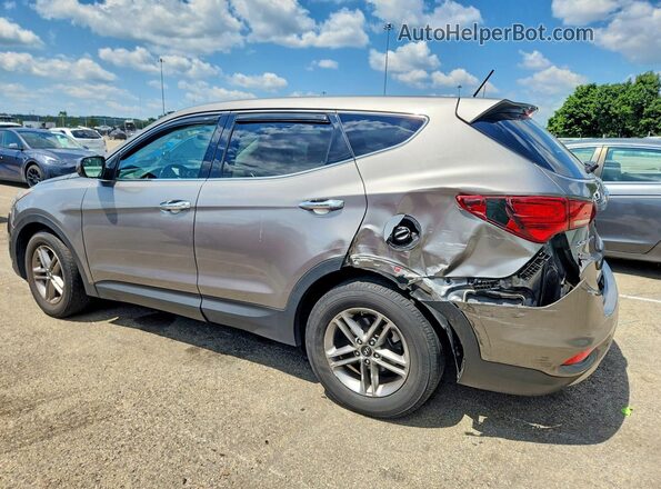 5NMZT3LBXJH097397 2018 HYUNDAI SANTA Silver Rear left