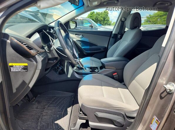 5NMZT3LBXJH097397 2018 HYUNDAI SANTA Silver Front interior view