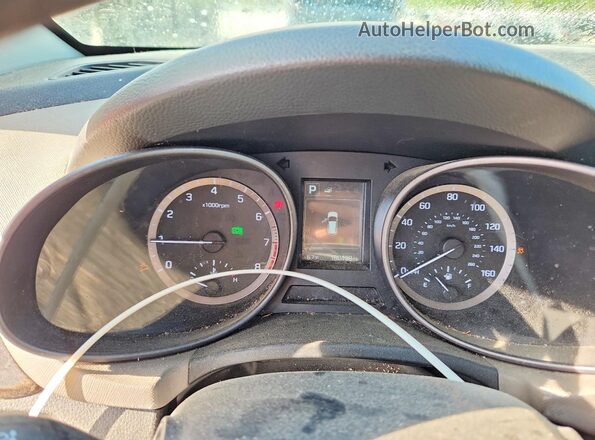 5NMZTDLB0HH010283 2017 HYUNDAI SANTA White Instrument cluster view