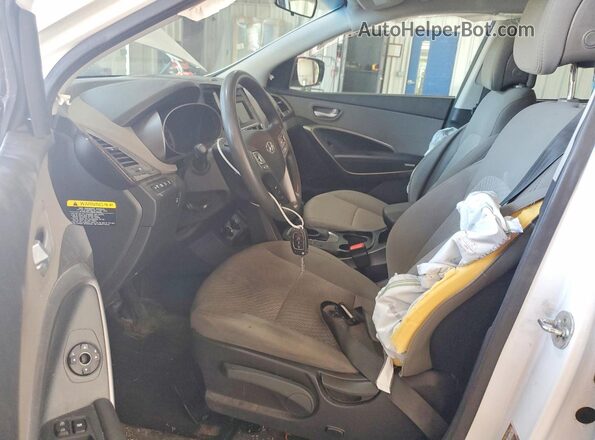 5NMZTDLB0JH071333 2018 HYUNDAI SANTA White Widok wnętrza z przodu