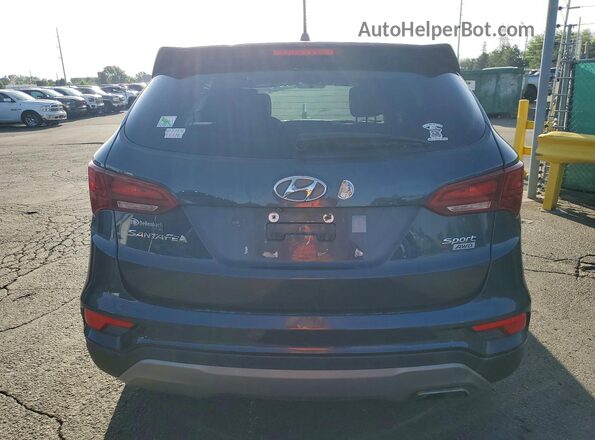5NMZTDLB1JH057943 2018 HYUNDAI SANTA Синий Вид сзади