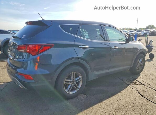 5NMZTDLB1JH057943 2018 HYUNDAI SANTA Синий Задняя правая четверть