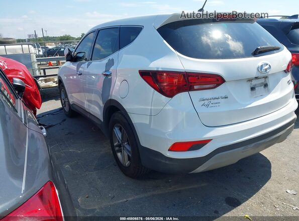5NMZTDLB3JH085579 2018 HYUNDAI SANTA FE SPORT White Rear left