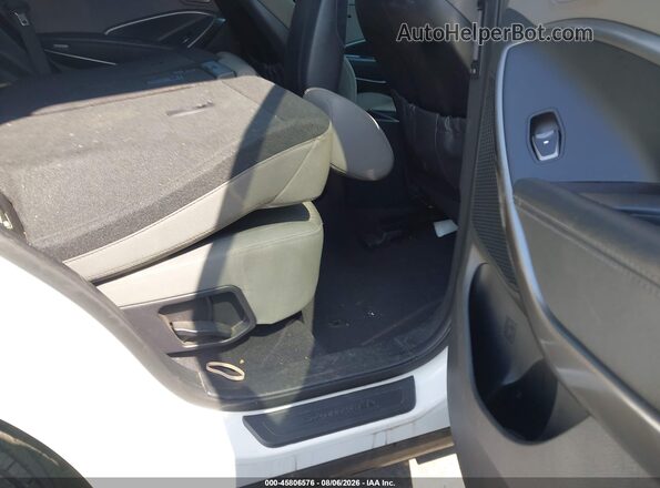 5NMZTDLB3JH085579 2018 HYUNDAI SANTA FE SPORT White VIN sticker view