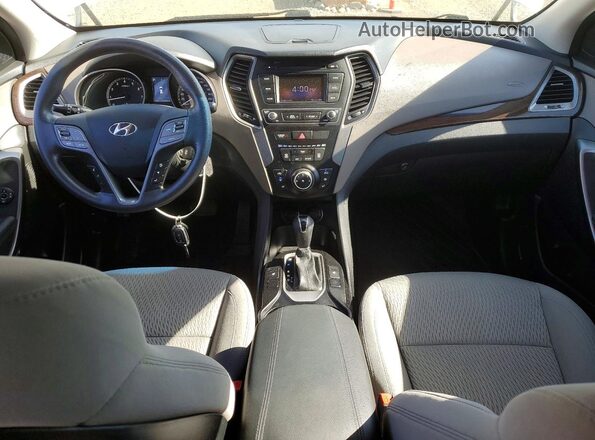 5NMZTDLB3JH091480 2018 HYUNDAI SANTA White Vista del compartimento del motor