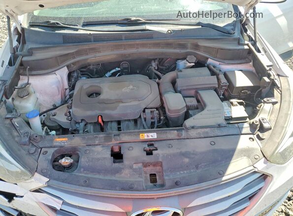 5NMZTDLB5HH011199 2017 HYUNDAI SANTA White Widok komory silnika