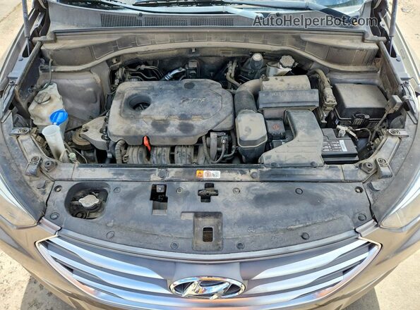 5NMZTDLB7JH090171 2018 HYUNDAI SANTA Gray Вид підкапотного простору