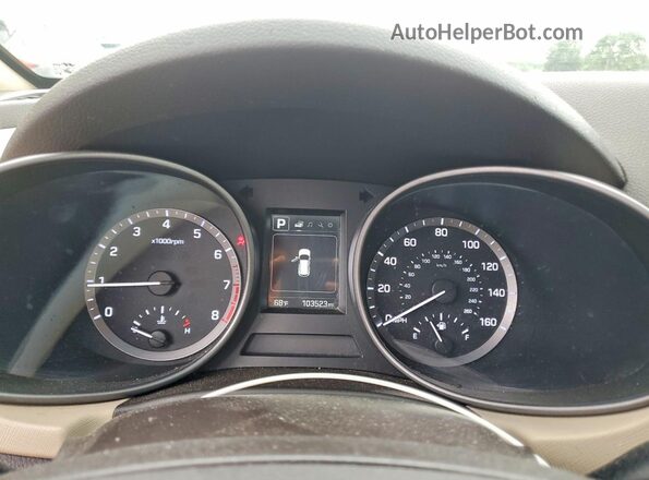 5NMZU3LB0HH040097 2017 HYUNDAI SANTA White Vista del cuadro de instrumentos