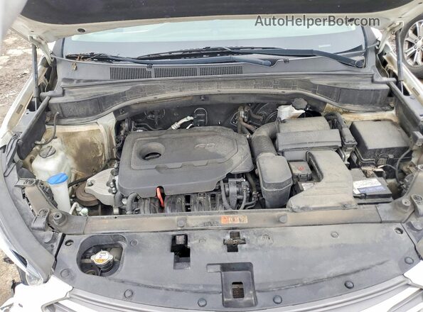 5NMZU3LB0HH040097 2017 HYUNDAI SANTA White Vista del compartimento del motor