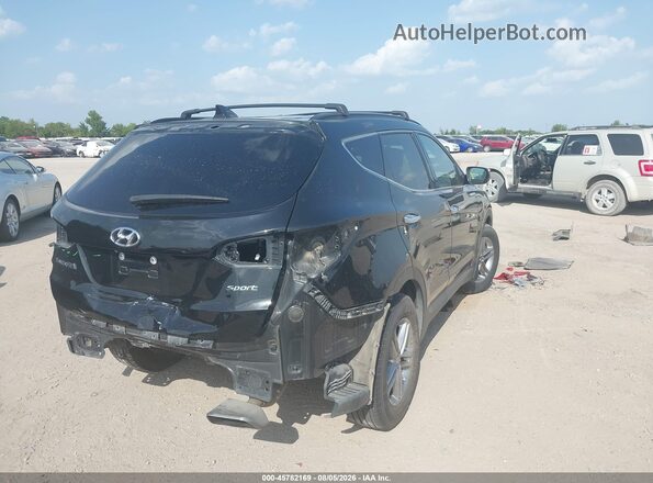 5NMZU3LB0JH061408 2018 HYUNDAI SANTA FE SPORT Black Rear right
