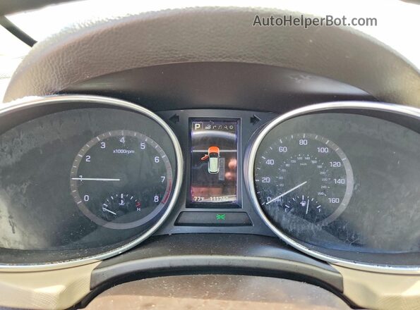 5NMZU3LB2HH047360 2017 HYUNDAI SANTA Blue Widok zestawu wskaźników