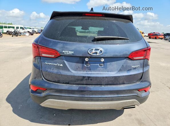 5NMZU3LB4HH016238 2017 HYUNDAI SANTA Blue Widok z tyłu