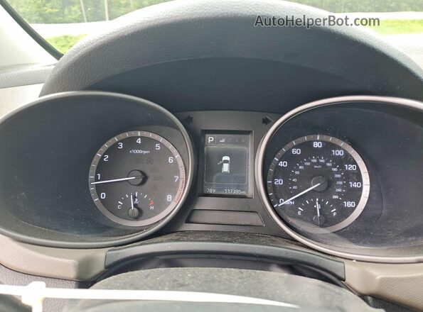 5NMZU3LB7HH001247 2017 HYUNDAI SANTA White Vista del cuadro de instrumentos