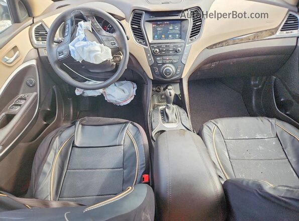 5NMZU3LB7HH011129 2017 HYUNDAI SANTA Black Widok deski rozdzielczej