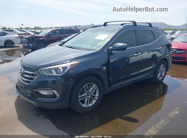 5NMZU3LB7HH041053 2017 HYUNDAI SANTA FE SPORT Blue წინა მარცხენა ხედი სამი მეოთხედიდან
