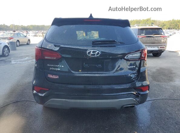 5NMZU3LB7JH054827 2018 HYUNDAI SANTA Black Widok z tyłu