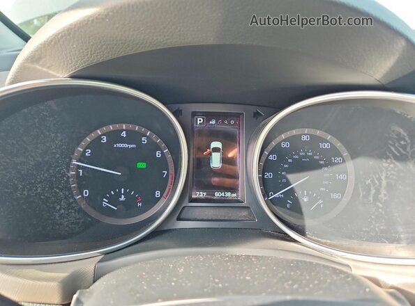 5NMZU3LB8HH026089 2017 HYUNDAI SANTA Gray Vista del cuadro de instrumentos