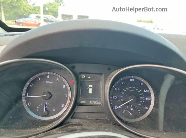 5NMZU3LB9JH100562 2018 HYUNDAI SANTA White Instrument cluster view