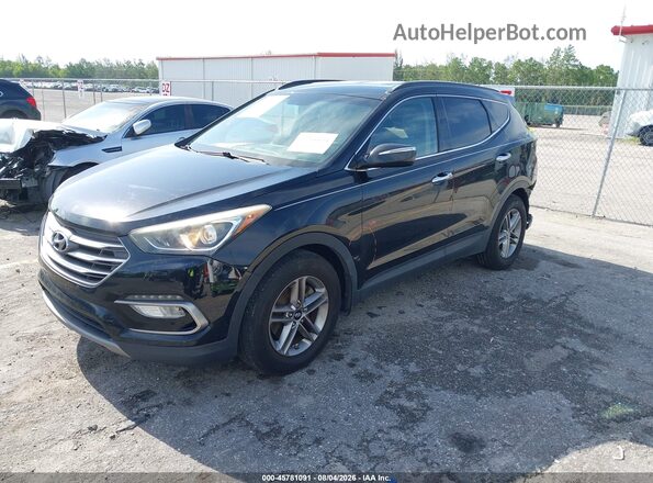 5NMZU3LBXHH002702 2017 HYUNDAI SANTA FE SPORT Черный Передняя левая четверть