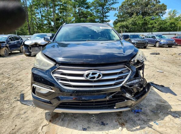 5NMZUDLB0HH008658 2017 HYUNDAI SANTA Black Widok z przodu