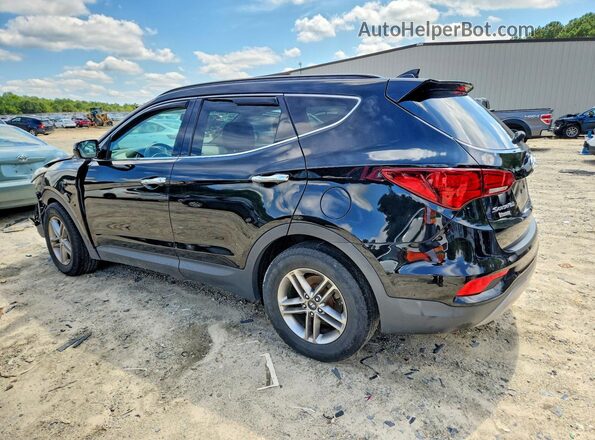 5NMZUDLB0HH008658 2017 HYUNDAI SANTA Black Tył lewy